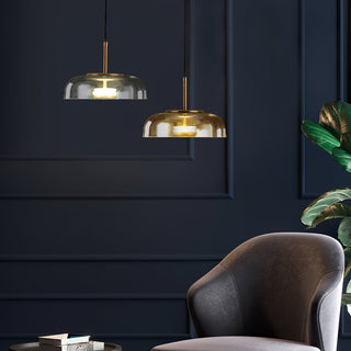 Lustra Suspension en Verre Transparent Élégante