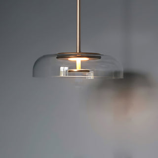 Lustra Suspension en Verre Transparent Élégante