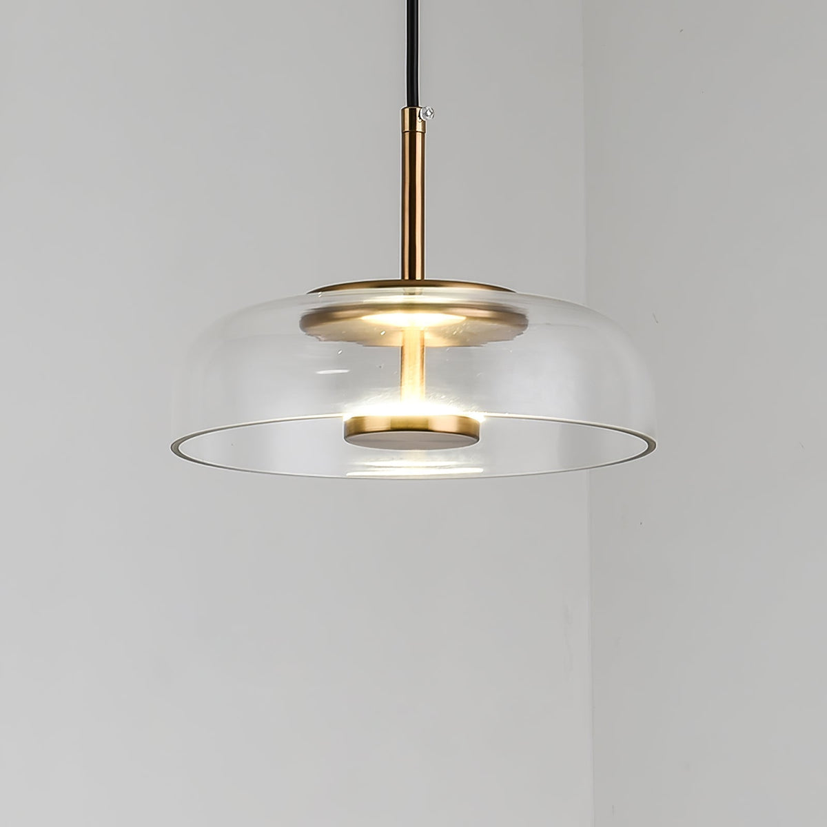 Brenelle Suspension en Verre Transparent Élégante