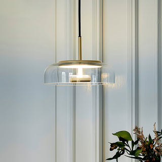 Lustra Suspension en Verre Transparent Élégante