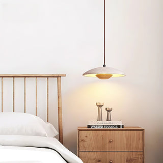 Zodore Large-Bord Travertin Pendentif Lumière