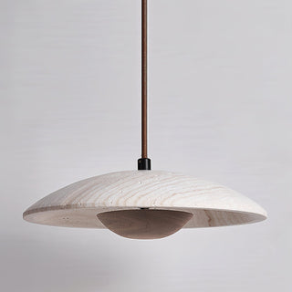 Zodore Large-Bord Travertin Pendentif Lumière