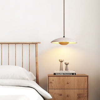 Zodore Large-Bord Travertin Pendentif Lumière