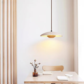 Zodore Large-Bord Travertin Pendentif Lumière