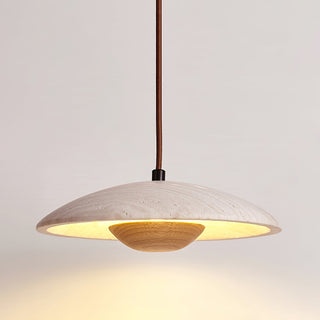 Zodore Large-Bord Travertin Pendentif Lumière