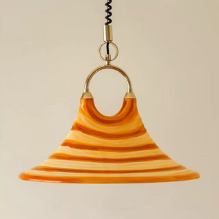 Aurmiros Suspension Minimaliste Moderne en Verre à Motif Tourbillonnant
