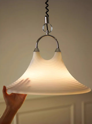 Aurmiros Suspension Minimaliste Moderne en Verre à Motif Tourbillonnant