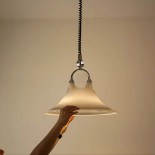 Aurmiros Suspension Minimaliste Moderne en Verre à Motif Tourbillonnant