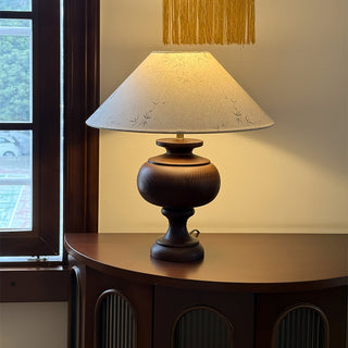 Culiril Oriental Fabric Table Lamp-Neutral Decor