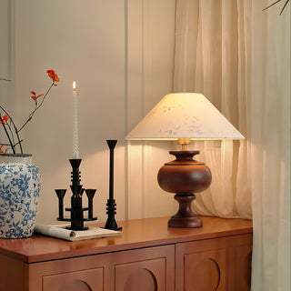 Culiril Oriental Fabric Table Lamp-Neutral Decor
