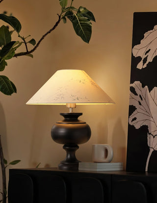 Culiril Oriental Fabric Table Lamp-Neutral Decor