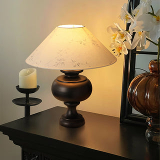 Culiril Oriental Fabric Table Lamp-Neutral Decor