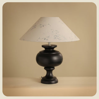 Culiril Oriental Fabric Table Lamp-Neutral Decor