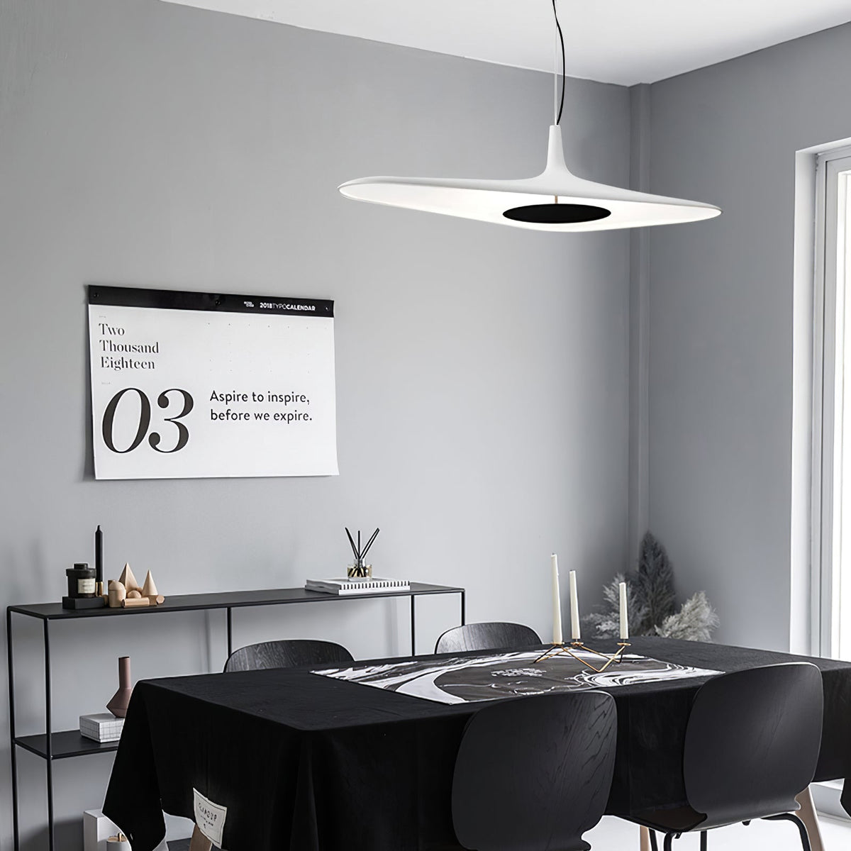 Soleil Noir Pendant Lamp-Neutral Decor