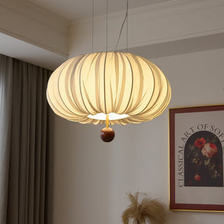 Vasilen Lampe Plafonnier Premium Art Nordic Ballon Bois Tissu