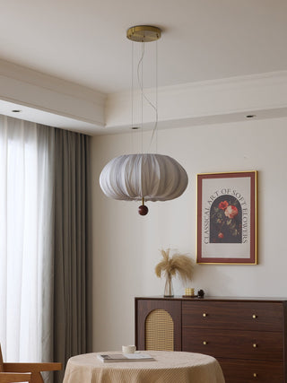 Vasilen Lampe Plafonnier Premium Art Nordic Ballon Bois Tissu