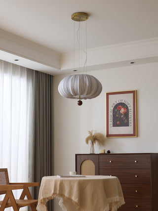 Vasilen Lampe Plafonnier Premium Art Nordic Ballon Bois Tissu