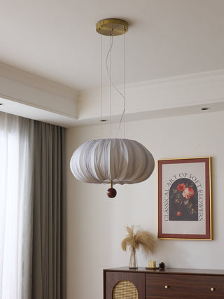 Vasilen Lampe Plafonnier Premium Art Nordic Ballon Bois Tissu