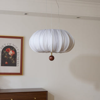 Vasilen Lampe Plafonnier Premium Art Nordic Ballon Bois Tissu