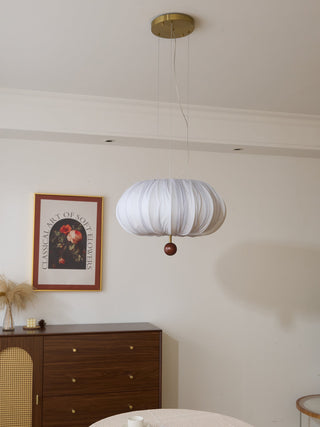 Vasilen Lampe Plafonnier Premium Art Nordic Ballon Bois Tissu
