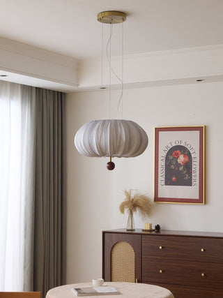Vasilen Lampe Plafonnier Premium Art Nordic Ballon Bois Tissu