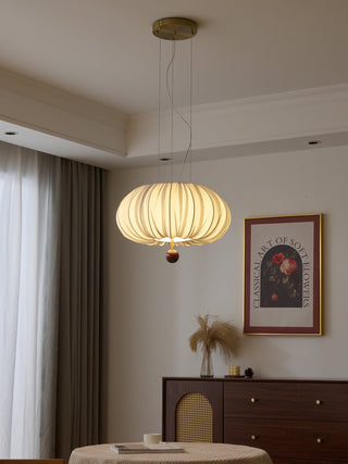 Vasilen Lampe Plafonnier Premium Art Nordic Ballon Bois Tissu