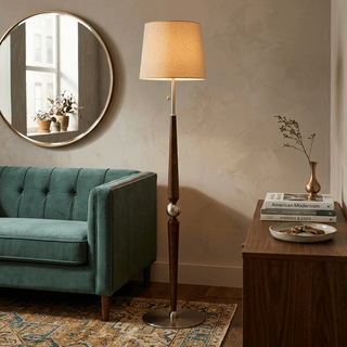 Solenne Sculpted Wood Floor Lamp-Neutral Decor