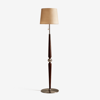 Solenne Sculpted Wood Floor Lamp-Neutral Decor