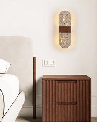 Solis Travertine Wall Light-Neutral Decor