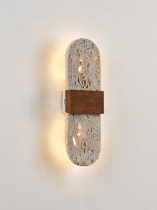 Solis Travertine Wall Light-Neutral Decor