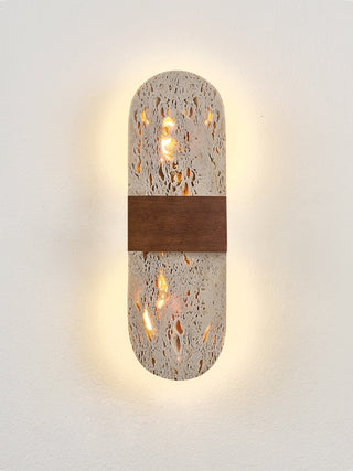 Solis Travertine Wall Light-Neutral Decor