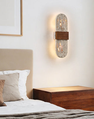 Solis Travertine Wall Light-Neutral Decor