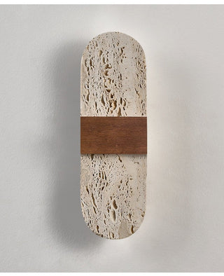 Solis Travertine Wall Light-Neutral Decor