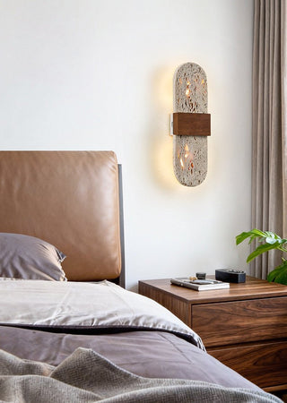 Solis Travertine Wall Light-Neutral Decor