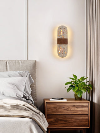 Solis Travertine Wall Light-Neutral Decor
