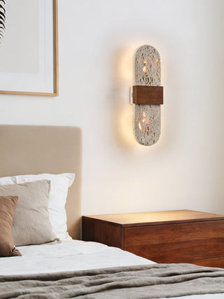 Solis Travertine Wall Light-Neutral Decor