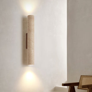 Olvaros Applique Murale Cylindre Mince Travertin-Luire