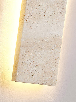 Olnorir Applique Murale Rectangulaire Mince en Travertin