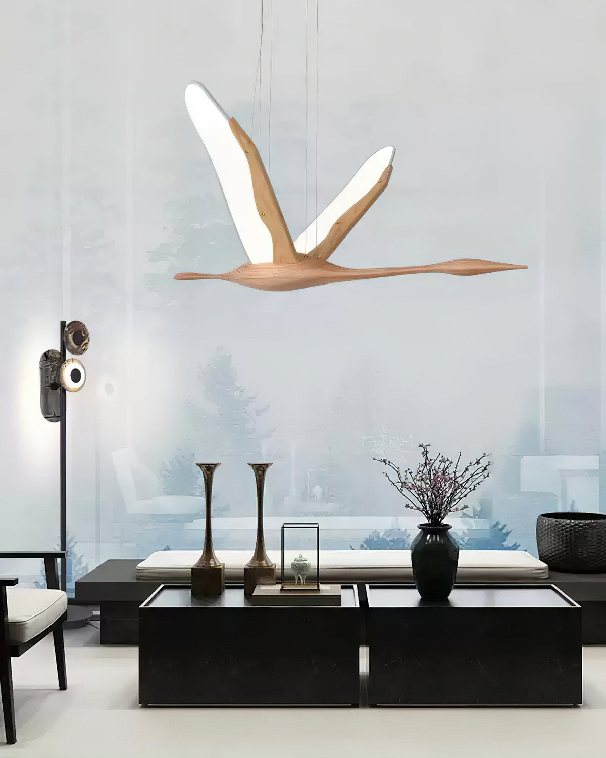 Velenae Suspension Moderne en Bois