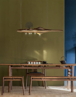 Etalyra Suspension en Bois Élégance Premium