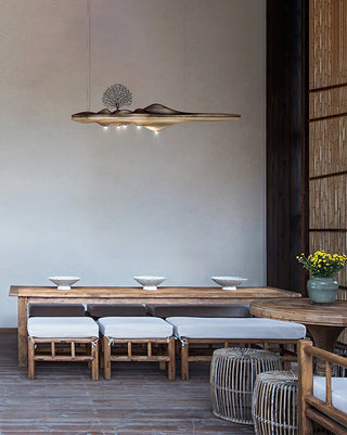 Etalyra Suspension en Bois Élégance Premium