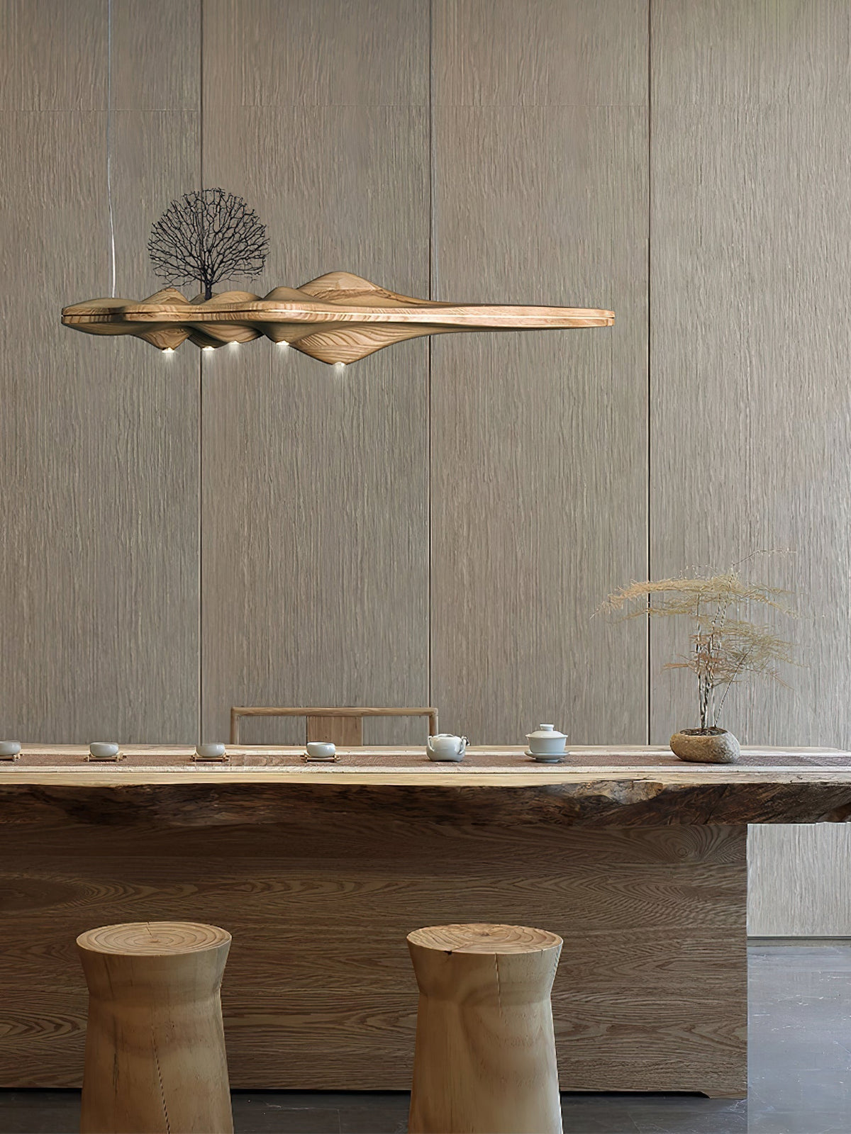 Bastenae Suspension en Bois Élégance Premium