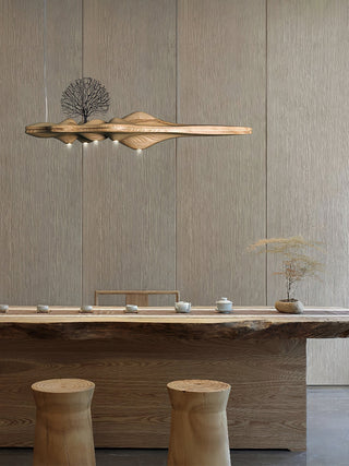 Etalyra Suspension en Bois Élégance Premium