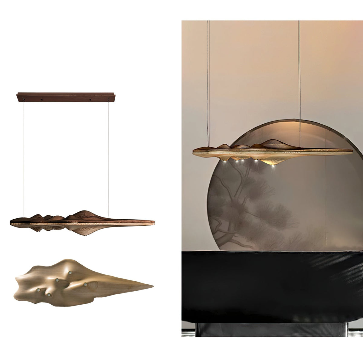 Bastenae Suspension en Bois Élégance Premium