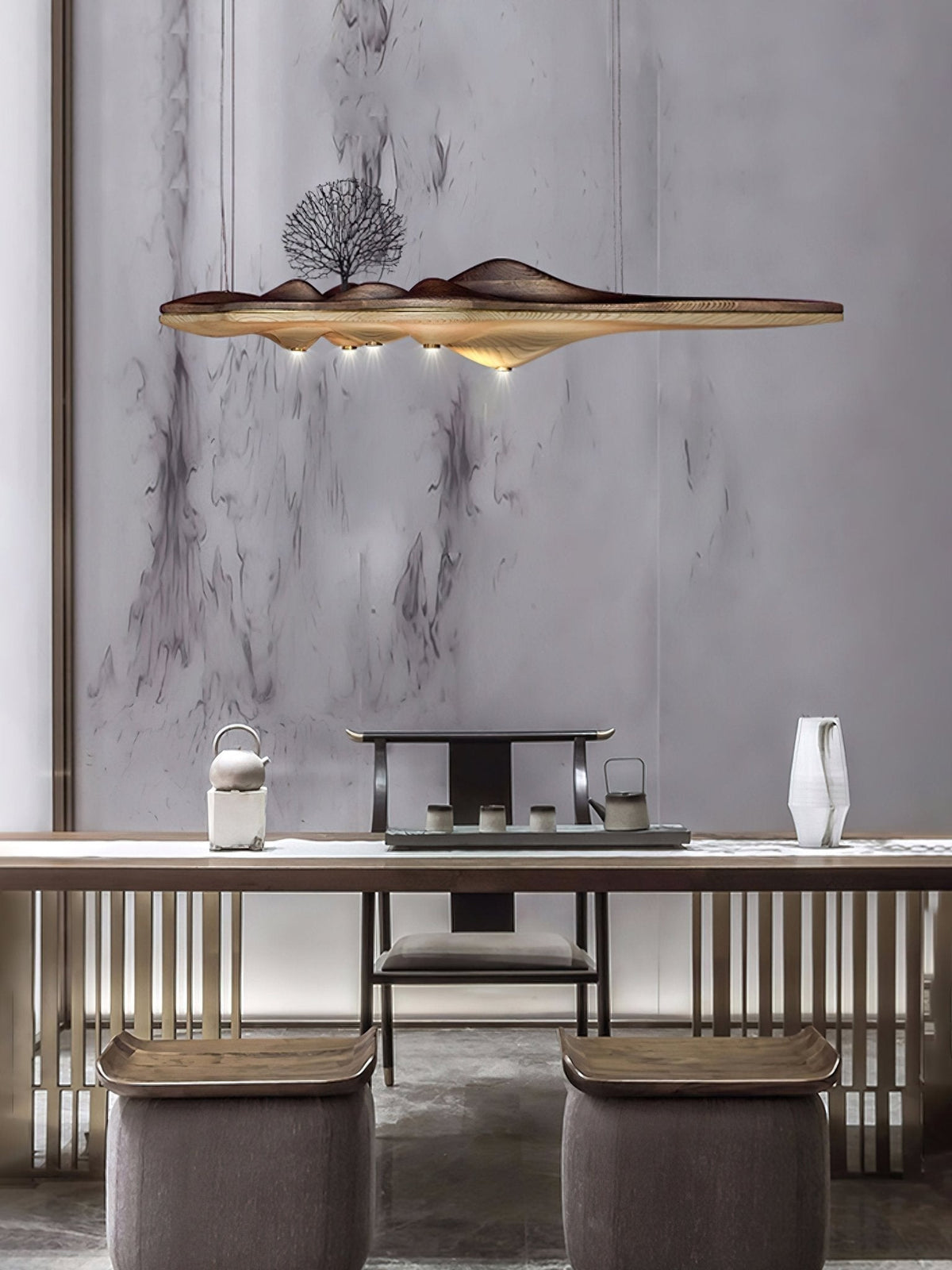 Bastenae Suspension en Bois Élégance Premium