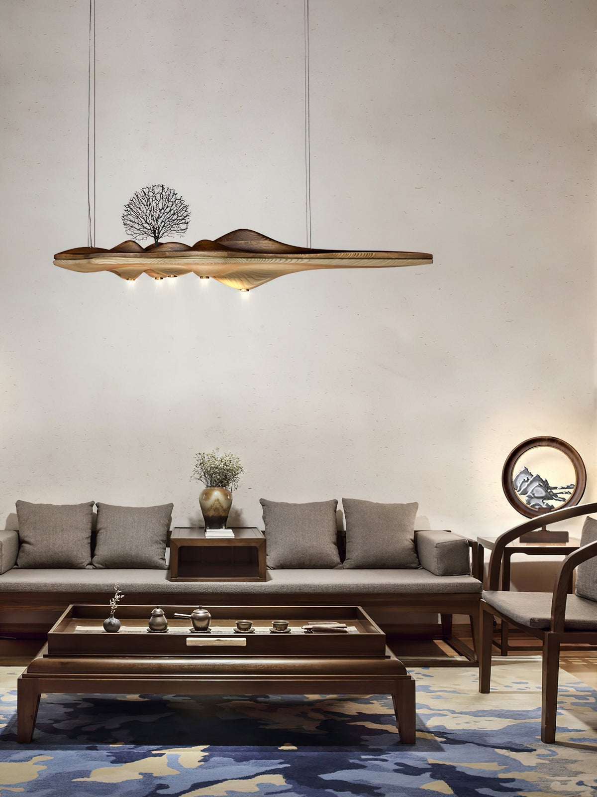 Bastenae Suspension en Bois Élégance Premium