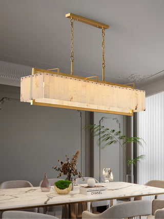 Aether Suspension Rectangulaire en Albâtre