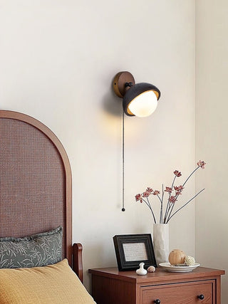 Serenaria Globe Noir Travertin Applique Murale Pivotante