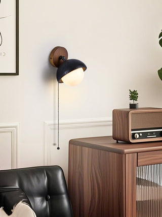 Serenaria Globe Noir Travertin Applique Murale Pivotante