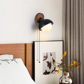 Serenaria Globe Noir Travertin Applique Murale Pivotante